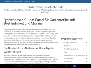 Hochwertige Gartenartikel zu fairen Preisen auf gartenhost.de
