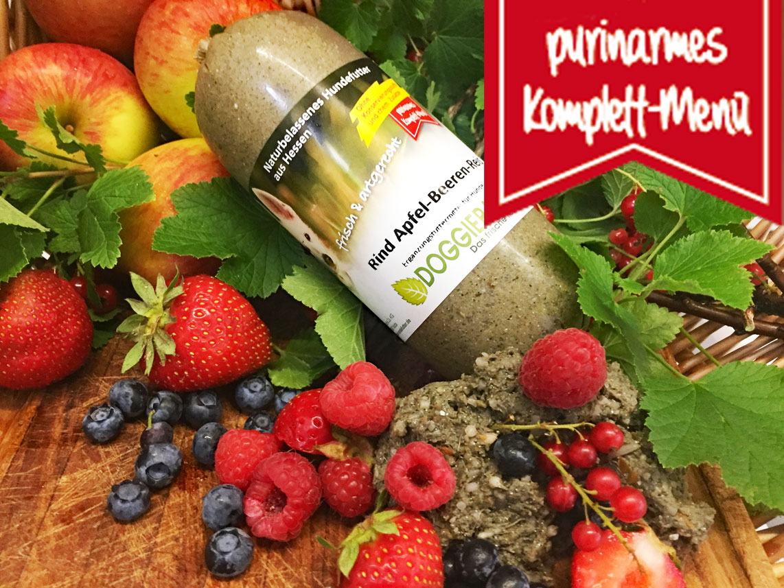 Neu: Purinarme Komplett-BARF-Menüs für Hunde mit 100% transparenter Zutatendeklaration
