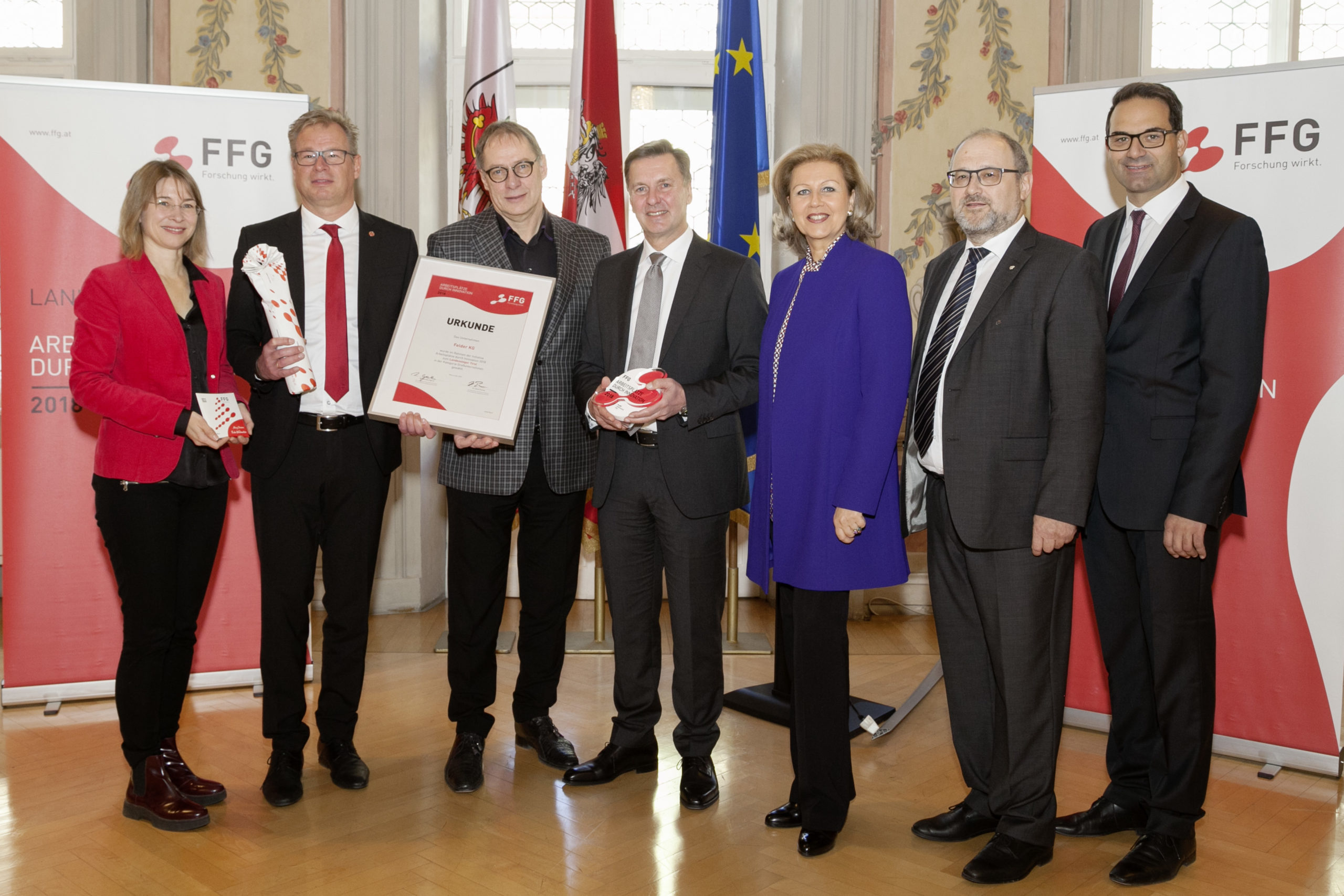 „Arbeitsplätze durch Innovation“: Felder Gruppe als Landessieger ausgezeichnet