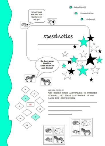 speednotice – Konzentrationstrainung für Kinder in der 3. Klasse