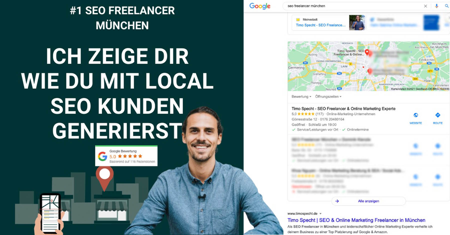 Hoch 3 – Dein Local SEO Online Videokurs mit Timo Specht. Local SEO Das Funktioniert.