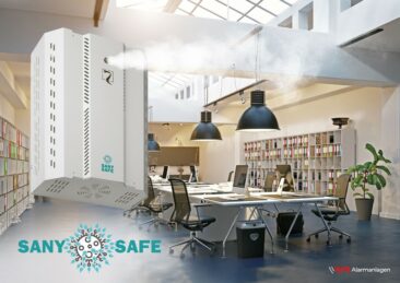 Sicherheit nach dem Lockdown 2.0 –  SANY SAFE als hocheffizienter Unterstützer für Ihr Hygienekonzept
