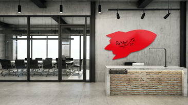 Limitiertes Design-Whiteboard aus deutscher Manufaktur