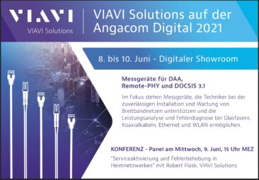 ANGA COM Digital 2021: VIAVI Solutions präsentiert Testlösungen für Kabel- und Funknetzwerke