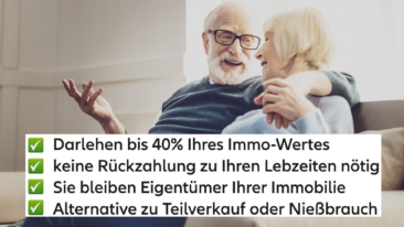 BestAger Darlehen für Rentner – Alternative zu Teilverkauf, Nießbrauch und Leibrente