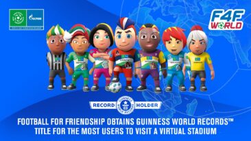 Football for Friendship stellt neuen GUINNESS WORLD RECORDS(TM) für die meisten Nutzer eines virtuellen Stadions