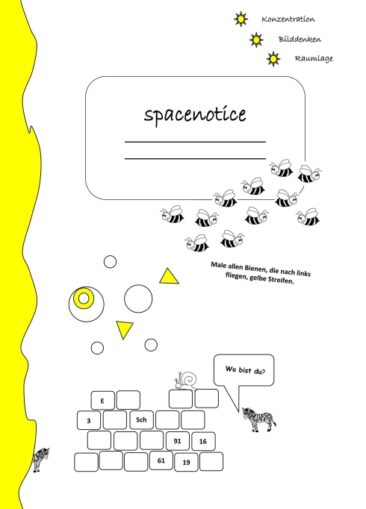 spacenotice – Arbeitsheft zum Konzentrations-Training