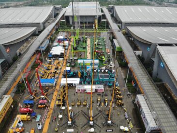 Stadt der Baumaschinen in China
