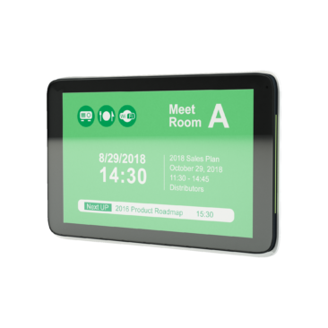 Digitales Türschild vom Digital Signage Marktführer mit 3 Jahren Cloud CMS Anbindung an MS Exchange & O365