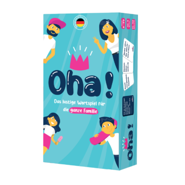 Sorgt ab Juli für Lachtränen am Küchentisch: Oha! – das neue Partyspiel für die ganze Familie