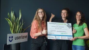 Userlane-Spendenlauf sammelt 8.077 Euro für Green City e.V. ein