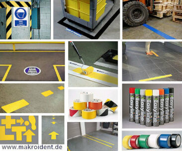 5S / Lean Bodenmarkierungen und Bereichskennzeichnungen