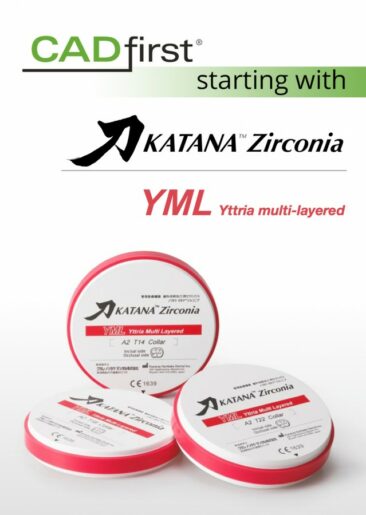 CADfirst Dental setzt auf Multilayer-Zirkon KATANA Zirconia YML