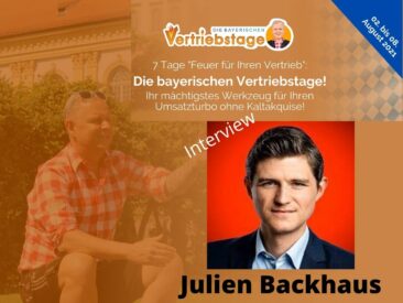 „Die bayerischen Vertriebstage“: Uwe Rieder interviewt Julien Backhaus zu seinem neuen Buch „Bullshit Rules“