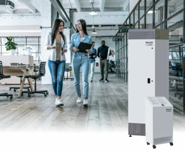 Energiesparende Lüftung und Luft-Reinigung für Geschäfte und Büros von VALLOX