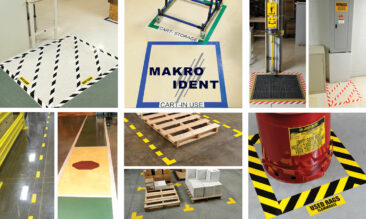 Visuelle Bodenkennzeichnungen für 5S / Lean-Bereiche