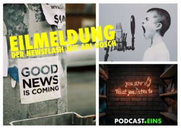 PODCAST „EILMELDUNG“ Der Newsflash mit Ari Gosch und jetzt NEU mit Claudia Jakobshagen