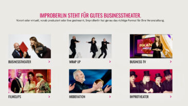 Digitale Events mit ImproBerlin –  ImproBerlin ist für die digitale Zukunft im Eventbereich gerüstet