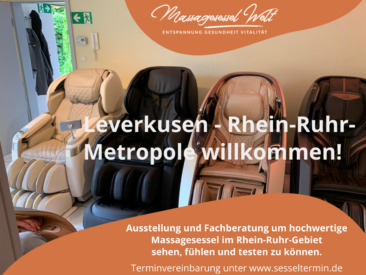 Massagesessel Welt mit neuem Standort in Leverkusen