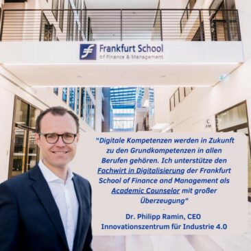 Frankfurt School gewinnt Philipp Ramin als Academic Counselor für den Fachwirt in Digitalisierung