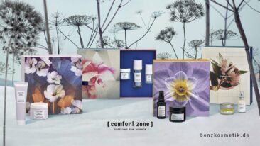 Benzkosmetik – neu im Sortiment, die attraktiven Geschenkboxen der Marke [ comfort zone ]