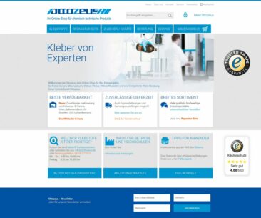 Klebstoff-Online-Shop mit Mehrwert: www.ottozeus.com