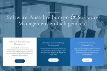 Professionelle Ausschreibungs-Software vereinfacht Software-Auswahl um ein Vielfaches