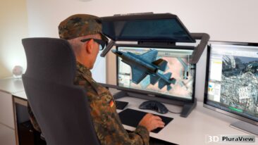 Stereoskopische Desktop-Monitore für den Militäreinsatz: Jetzt nach NATO-Standard abgeschirmt und verzont