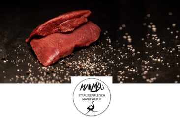Online-Shop für Straußenfleisch MAHABU startet seine Weihnachtsaktion.