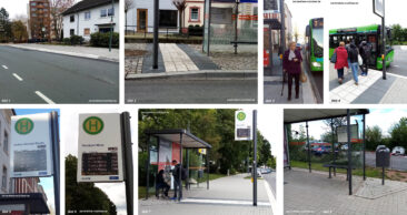 Bushaltestellen im öffentlichen Verkehrsraum – oft nicht barrierefrei