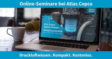 Atlas Copco stellt neue Druckluft-Webinare für 2022 vor