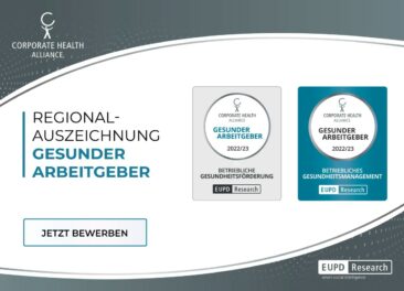 EUPD Research führt Regional-Auszeichnung „Gesunder Arbeitgeber“ ein
