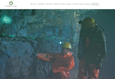 First Tin: Nachhaltiges Zinn für die globale Energiewende