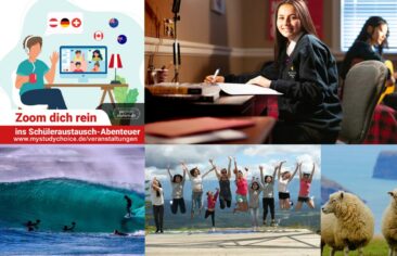 Live-Chats Auslandsjahr vom 10. bis 14. Mai mit Schulen aus Kanada, Australien und Neuseeland