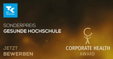Bewerbungsstart für Sonderpreis „Gesunde Hochschule“ beim Corporate Health Award 2022