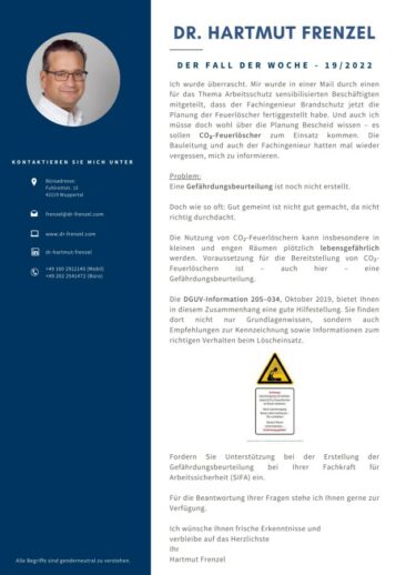 CO?-Feuerlöscher | Der Fall der Woche