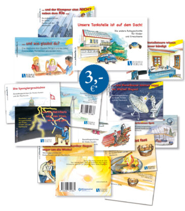 Kinderbücher, die mit alltagsnahen Geschichten das Interesse wecken, für das Handwerk und weitere Themen