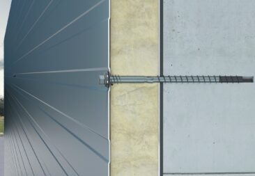 So kommt das Sandwichelement an den Beton