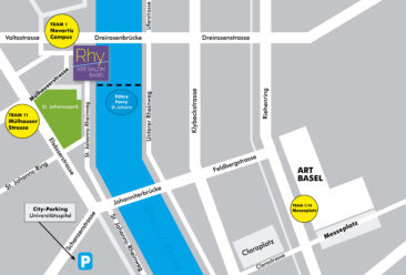 Noch bis Sonntag geöffnet: die Kunstmesse Rhy Art Salon im Rhypark Basel