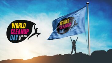 World Cleanup Day am 17. September 2022. Die Welt räumt auf. Europa, Deutschland und Berlin machen mit.
