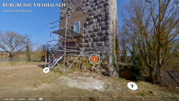 Burgruine Viehhausen per 360-Grad Rundgang virtuell erkunden