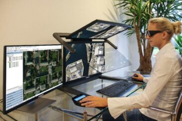 3D-Stereo Visualisierung mit 3D PluraView verbessert Hexagon ImageStation® Photogrammetrie-Workflow