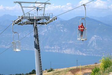 Kult-Seilbahn am südlichen Gardasee nach 10 Jahren Pause wiedereröffnet