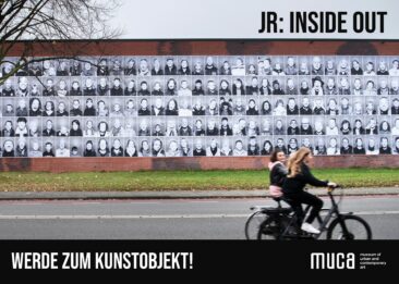 Werde Teil des JR Kunstwerks „Inside Out“ in München am MUCA Außengelände