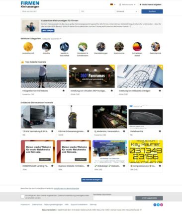 Neues Kleinanzeigen-Portal speziell für Firmen und Selbstständige geht online.