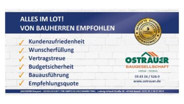 OSTRAUER Baugesellschaft mbH 2022 erneut für exzellente Bauleistungen ausgezeichnet
