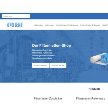 Der Filtermatten-Shop von MBI in neuem Design/ NEU im MBI-Sortiment: LED-Schaltschrankleuchten