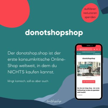 donotshopshop – erster Onlineshop, in dem NICHTS gekauft werden kann, geht live