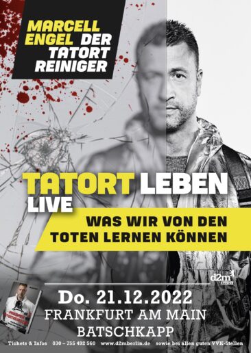 Tatortreiniger Marcell Engel Live – schnell Karten sichern