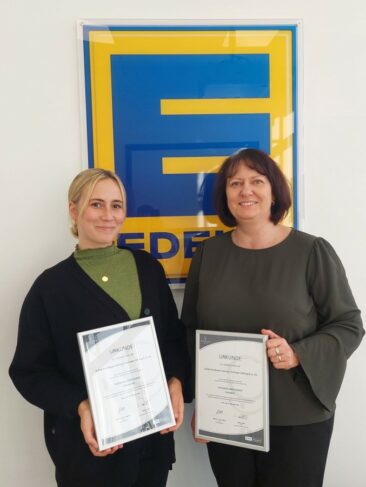 EDEKA Nordbayern-Sachsen-Thüringen Stiftung & Co. KG als „Gesunder Arbeitgeber 2022/23“ ausgezeichnet
